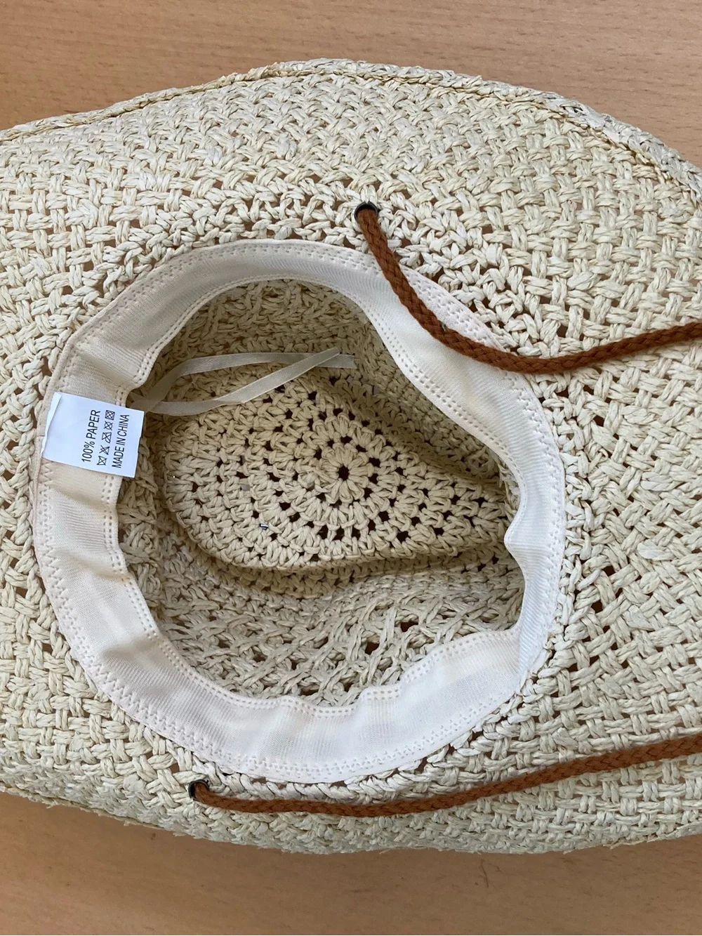 NWOT cowgirl/cowboy  Wolven straw, beige color, summer hat.
